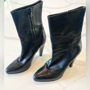 Authentic Black Leather Prada Boots
